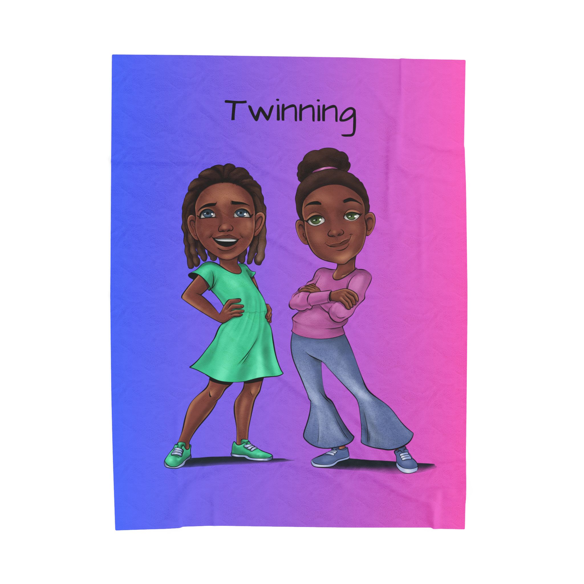 1788063640448749933_2048-1.jpeg Zoe & Chloe "Twinning" Blanket - Image 1